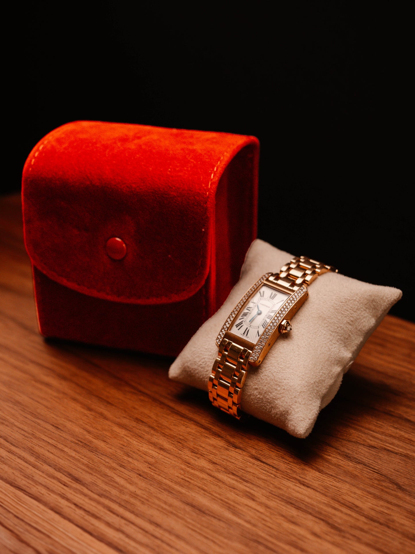 Cartier Tank Américaine 18K & Diamond WB7072K2