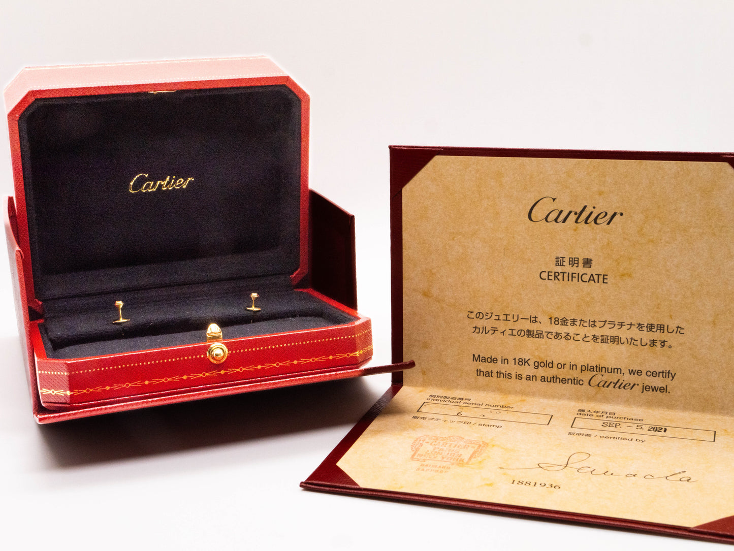 Cartier d'Amour Earrings XS