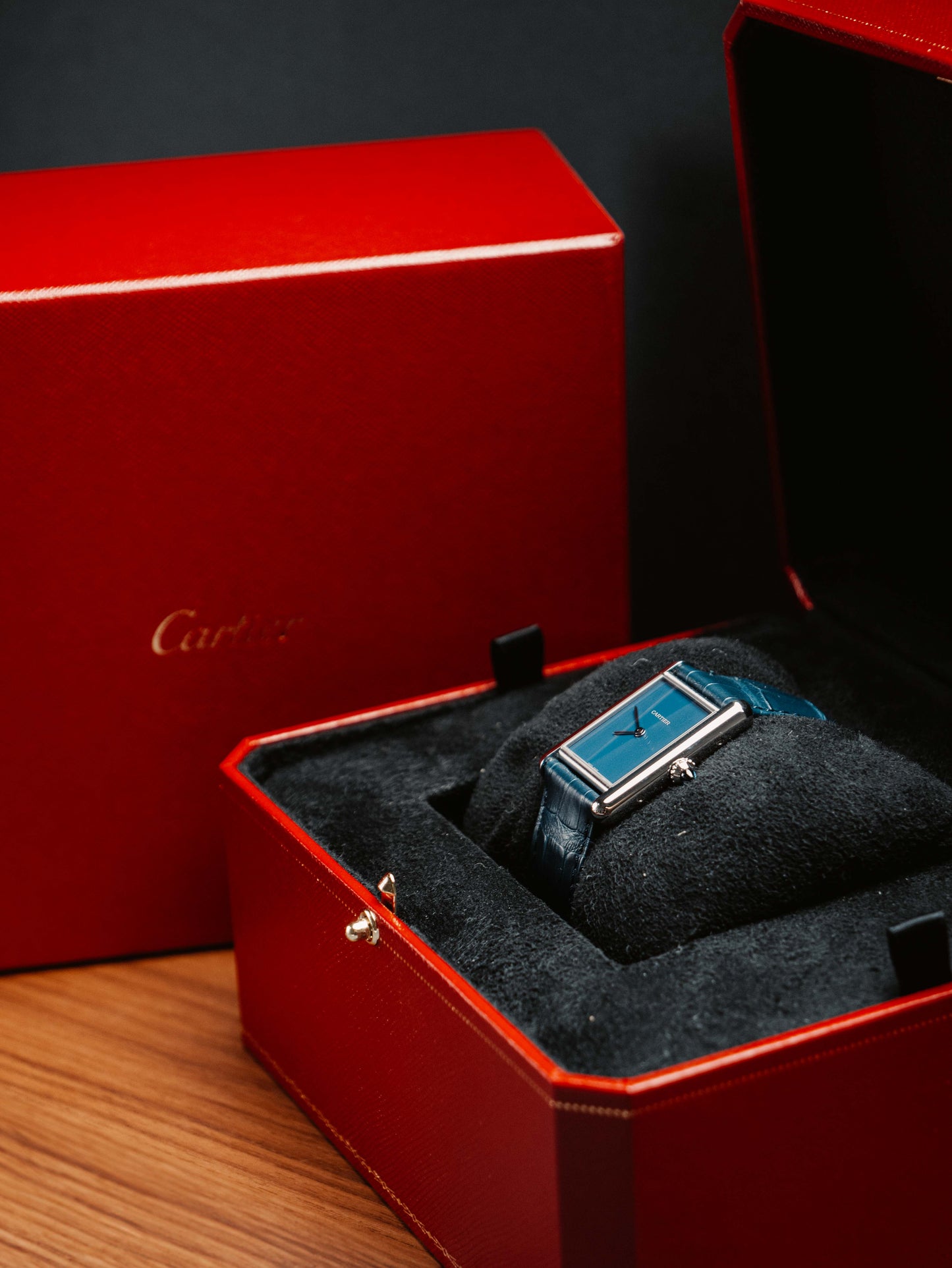 Cartier Tank Blue