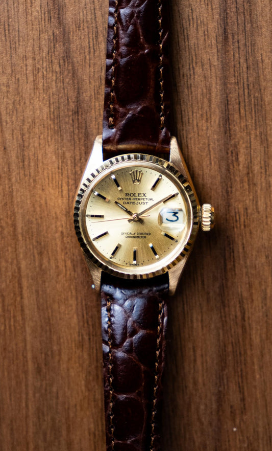 Rolex Vintage 18K Datejust 6517