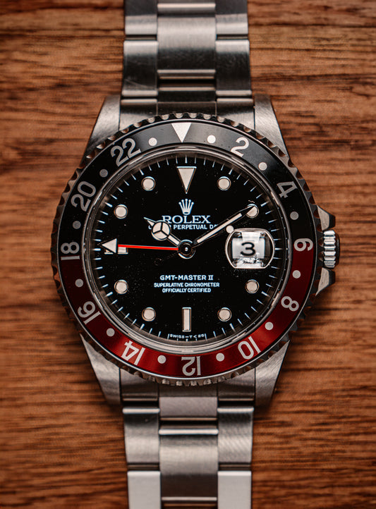 Rolex GMT MASTER II “Coke” Ref #16710 1998