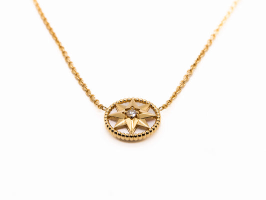 Christian Dior Des Vents Medallion Necklace