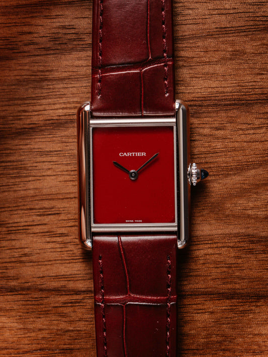 Cartier Must Tank Large In Red WSTA0054